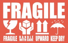 ワレモノラベル