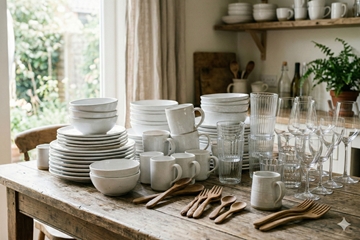 きれいな食器の画像